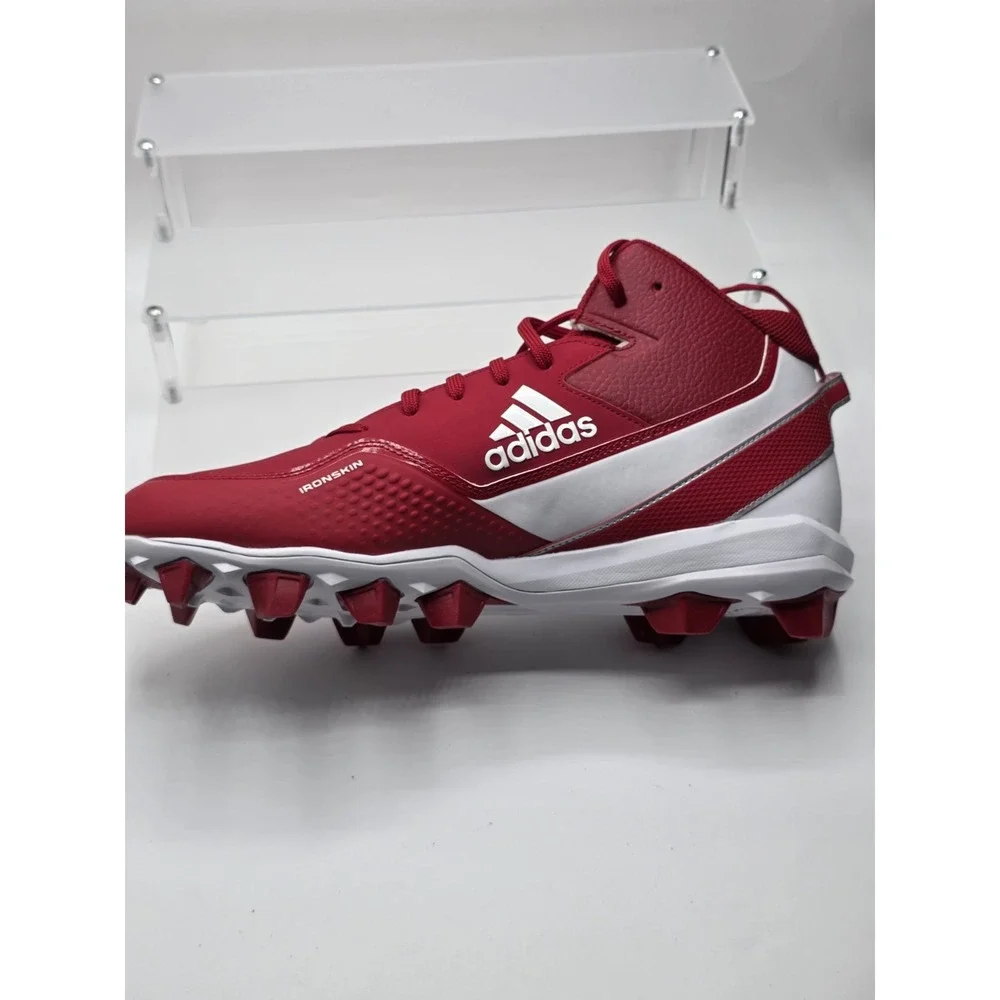 NEW Adidas Icon 7 Mid Cleats Red White Size 11.5 baseball softball mens